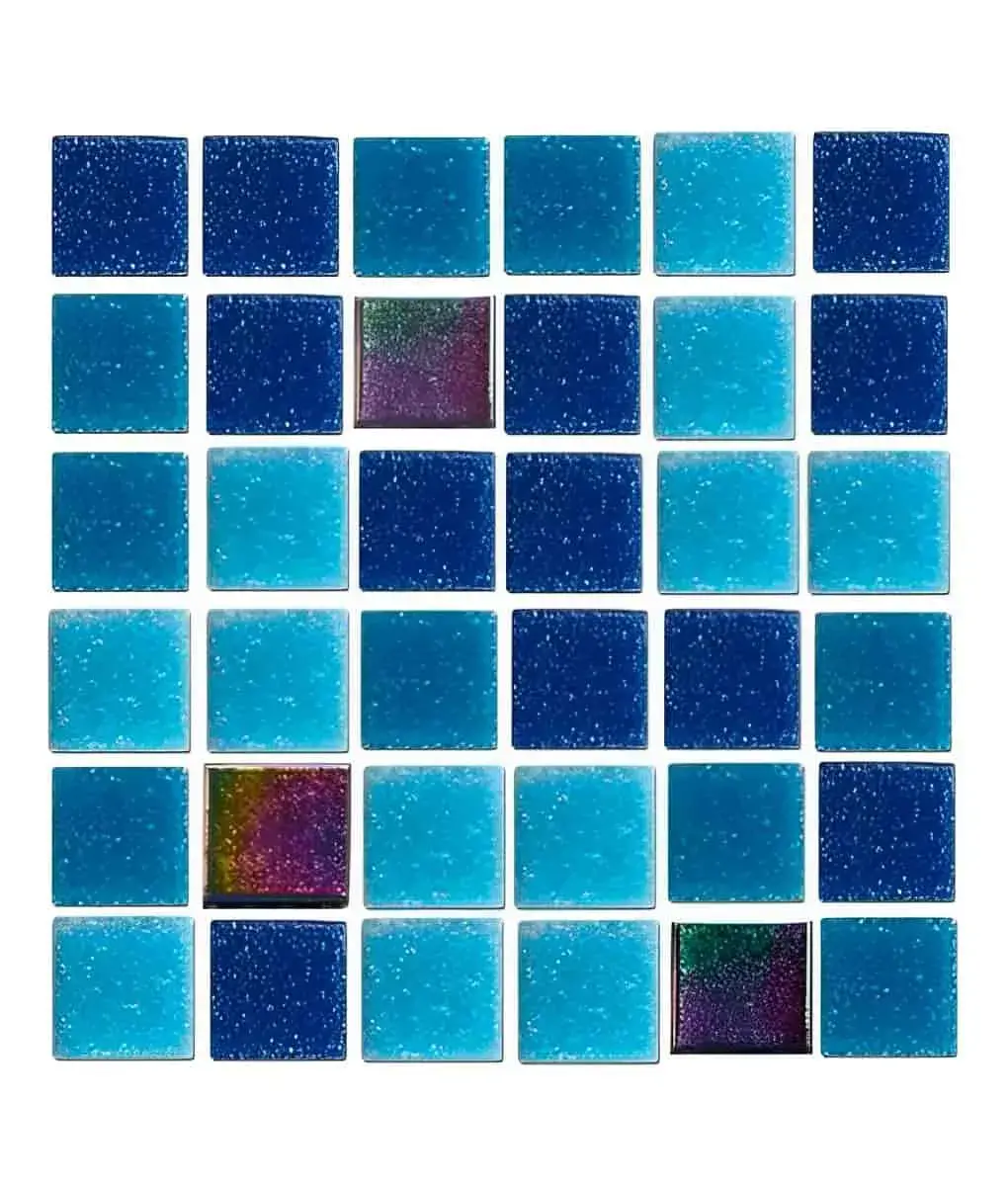 750130-D-1.jpg Diamond- Mosaico veneciano mezcla Blue Irid Spark 2×2 - Imagen 1