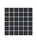 Mosaik- Mosaico color negro tornasol 2 x 2