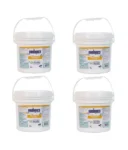 Paquete de  4 cubetas de 4 kg de tricloro en tableta de 3″ Panda