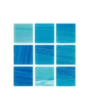 Cristalo Vitreo Luxe – Mosaico mezcla sky media 3.5 x 3.5