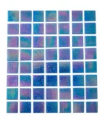 Vetro Venezia- Mosaico veneciano serie Brillare Azul Cobalto Obscuro 2 x 2 - Imagen 2